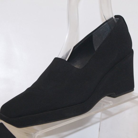 Stuart Weitzman Chunky Wedge Heel Slip On Shoes Like New Worn 1x - Picture 2 of 10